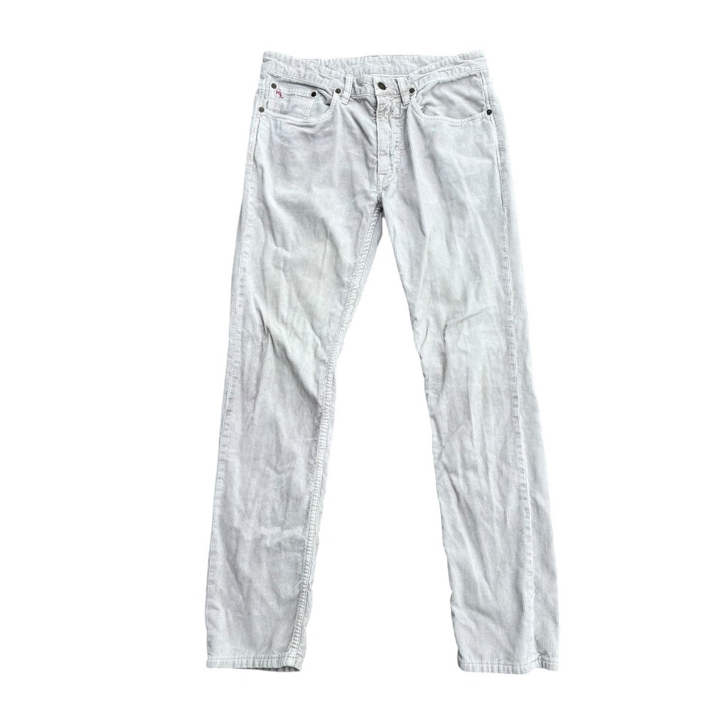 Polo Ralph Lauren Mens Corduroy Pants 32x32 Beige Khaki Varick Slim Straight